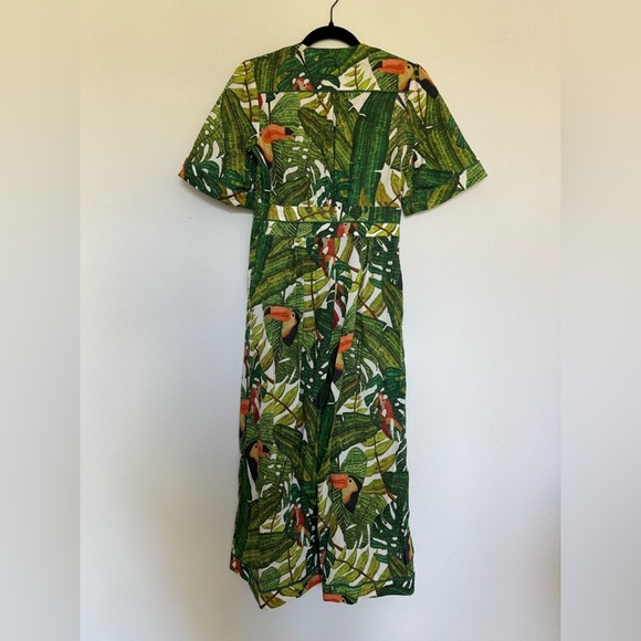 Farm Rio Paradise Forest Jumpsuit Size XS - Picture 6 of 10